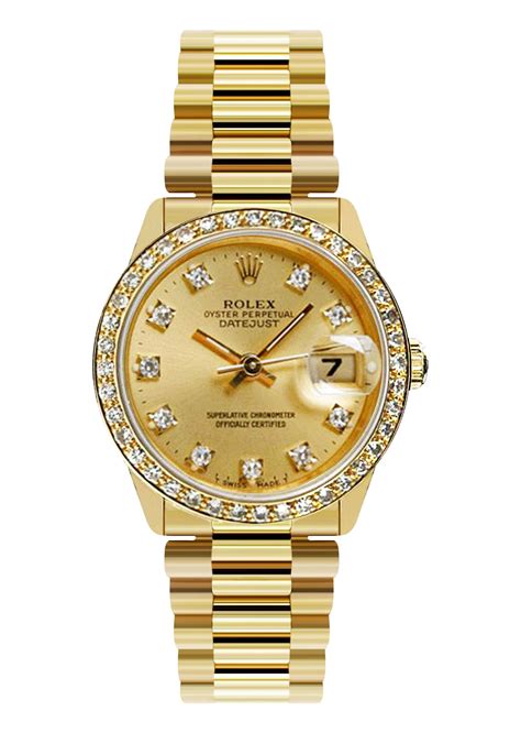 rolex datejust 31 gold